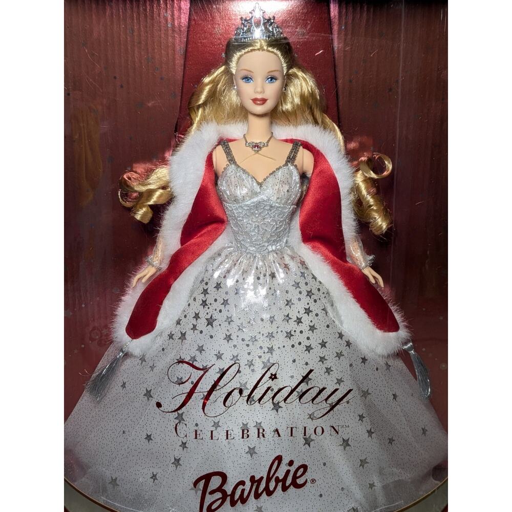 Vintage 2001 Holiday Celebration Barbie Doll Special Edition NTW Mattel 50304 - Picture 2 of 10